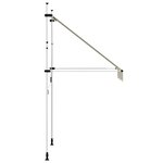 vidaXL Auvent manuel rétractable 150 cm Crème