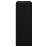 vidaXL Armoire suspendue Montage mural Chêne noir 69 5 x 34 x 90 cm