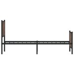 vidaXL Cadre de lit métal avec tête de lit et pied de lit 107x203 cm