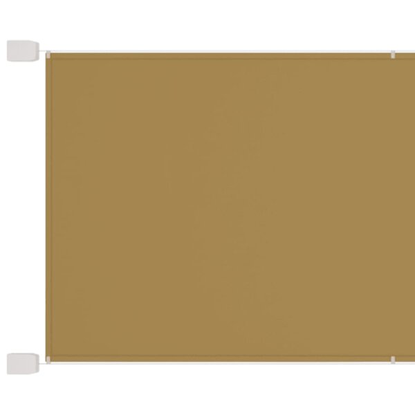 vidaXL Auvent vertical Beige 60x1000 cm Tissu oxford