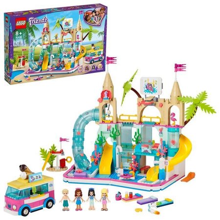 Lego friends 41430 le parc aquatique plaisirs d'été avec mini poupées emma  & olivia jouet pour filles et garçons de 8 ans et plus - La Poste