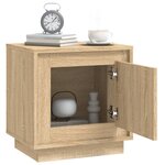 vidaXL Table de chevet chêne sonoma 44x35x45 cm bois d'ingénierie
