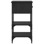 vidaXL Tables de nuit 2 Pièces Chêne noir 34x36x70 cm Bois d'ingénierie