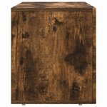 vidaXL Meuble TV Chêne fumé 80 x 35 x 40 cm Bois d'ingénierie