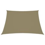 vidaXL Voile de parasol Tissu Oxford trapèze 3/5x4 m Beige