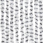 vidaXL Moustiquaire Gris clair et gris foncé 100x220 cm Chenille