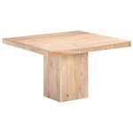 vidaXL Table de salle à manger 120x120x77 cm Bois de manguier massif