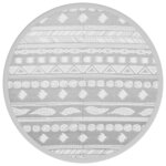 vidaXL Tapis d'extérieur ARAKIL gris Ø160 cm PP