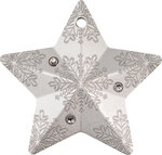 Pièce de monnaie en Argent 5 Dollars g 31.1 (1 oz) Millésime 2023 Holiday Ornament SNOWFLAKE STAR