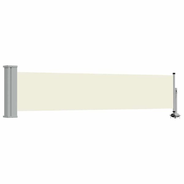 vidaXL Auvent latéral rétractable de patio 60x300 cm Crème