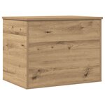 Coffre de rangement vidaXL avec couvercle Chêne Artisan 60x42x46 cm Bois d'ingénierie