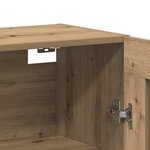 vidaXL Armoires Murailles 2 Pièces Chêne Artisan et noir