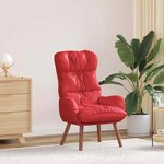 vidaXL Fauteuil relaxant Rouge 69 x 74 x 93 cm Faux cuir