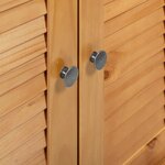 vidaXL Armoire de toilette VIGO marron miel 60 x 27 x 161 cm