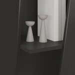 vidaXL Étagère latérale Noir 33 x 32 x 100 5 cm Bois d'ingénierie