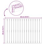 vidaXL Tapis de bain Uni Marron 60 x 40 cm bois