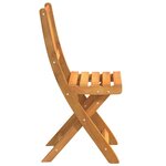 vidaXL Chaise de jardin 4 Pièces Marron 36 x 46 x 86cm