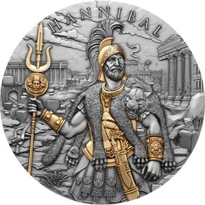 Monnaie HANNIBAL Legendary Warriors 2 Oz Argent 5$ Niue 2025 (PRÉCOMMANDE)