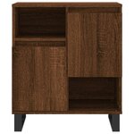 vidaXL Buffets 2 Pièces chêne marron bois d'ingénierie