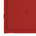 vidaXL Chaises à manger lot de 6 et coussins rouge Bois de teck solide