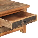 vidaXL Table basse 90x50x31 cm Bois de récupération massif