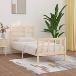 vidaXL Cadre de lit sans matelas 90x200 cm bois de pin massif