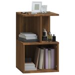 vidaXL Tables de chevet 2Pièces Chêne marron 35x35x55cm Bois d'ingénierie