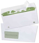 Boite de 500 enveloppes 'erapure' dl 110 x 220 mm 80g avec bandes blanc gpv