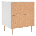 vidaXL Table de chevet blanc 40x35x47 5 cm bois d’ingénierie