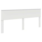vidaXL Lit de Rangement Blanc 200 x 200 cm Bois d'ingénierie