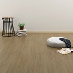 vidaXL Dalles de plancher autoadhésives 4 46 m² 3mm PVC marron naturel
