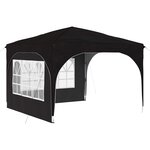 vidaXL Tente de fête pop-up 290 x 290 x 245 cm Noir