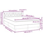 vidaXL Sommier à lattes de lit avec matelas rose 140x220 cm velours