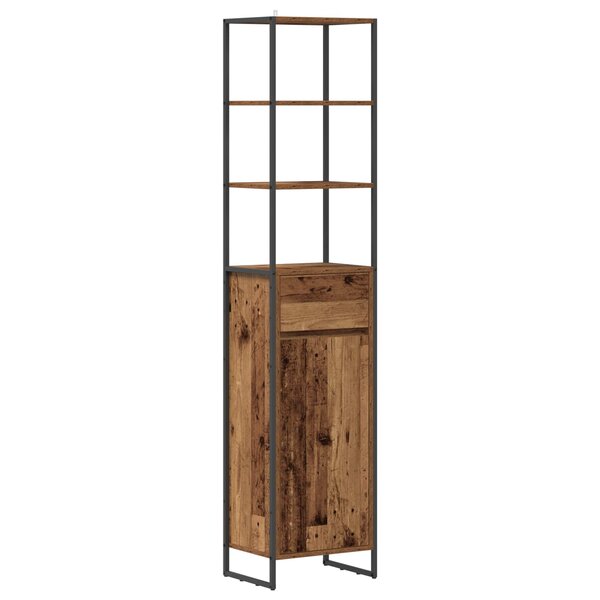 vidaXL Cabinet de salle de bain Bois Ancien 40 x 30 x 180 cm