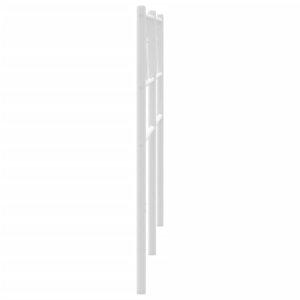 vidaXL Tête de lit de remplacement métal blanc 180 cm