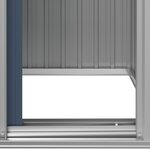 vidaXL Abri de jardin Anthracite 126x97 5x177 cm Acier galvanisé