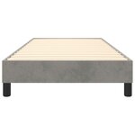 vidaXL Cadre de lit sans matelas gris clair 100x200 cm velours