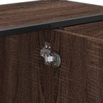 vidaXL Armoire lavabo de salle de bain chêne marron bois d'ingénierie