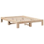 vidaXL Cadre de lit sans matelas 140x190 cm bois de pin massif
