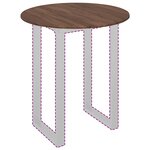 vidaXL Plateau de table Chêne marron 80 x 80 x 1 5 cm