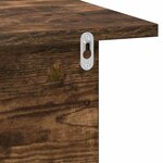 vidaXL Table de chevet Chêne fumé 40 x 30 x 25 cm Bois d'ingénierie