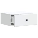 vidaXL Cabinet de chevet mural 2 Pièces Blanc 49 x 34 5 x 20 cm