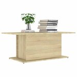 vidaXL Table basse chêne sonoma 102x55 5x40 cm bois d'ingénierie