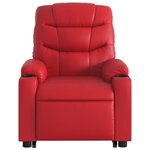 vidaXL Fauteuil inclinable de massage Rouge Similicuir