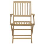 vidaXL Chaises de jardin pliantes lot de 8 54 5x58x90 cm bois d'acacia