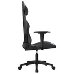 vidaXL Chaise de jeu Noir Similicuir