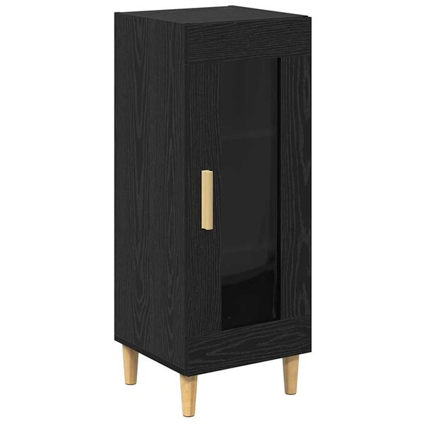 vidaXL Chêne noir 34 5 x 32 5 x 90 cm Bois d'ingénierie