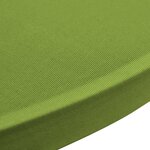 vidaXL Housses de table extensible 4 Pièces 60 cm Vert