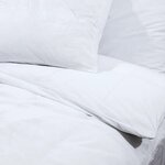 vidaXL Ensemble de housse de couette Blanc 225x220 cm Microfibre