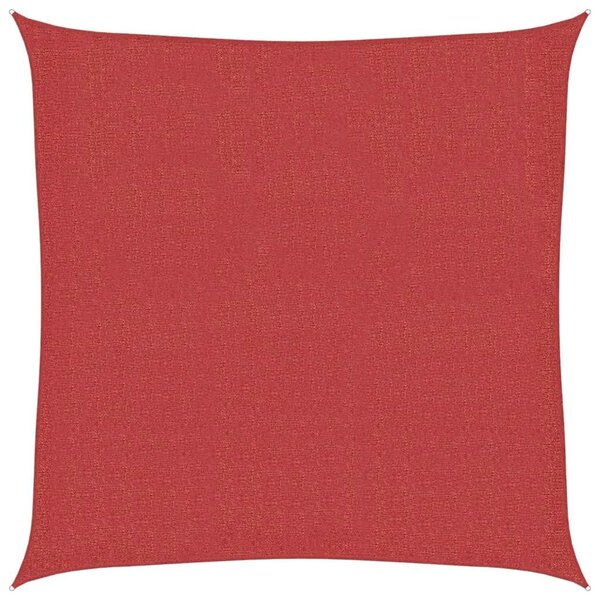 vidaXL Voile d'ombrage 160 g/m² Rouge 2 5x2 5 m PEHD